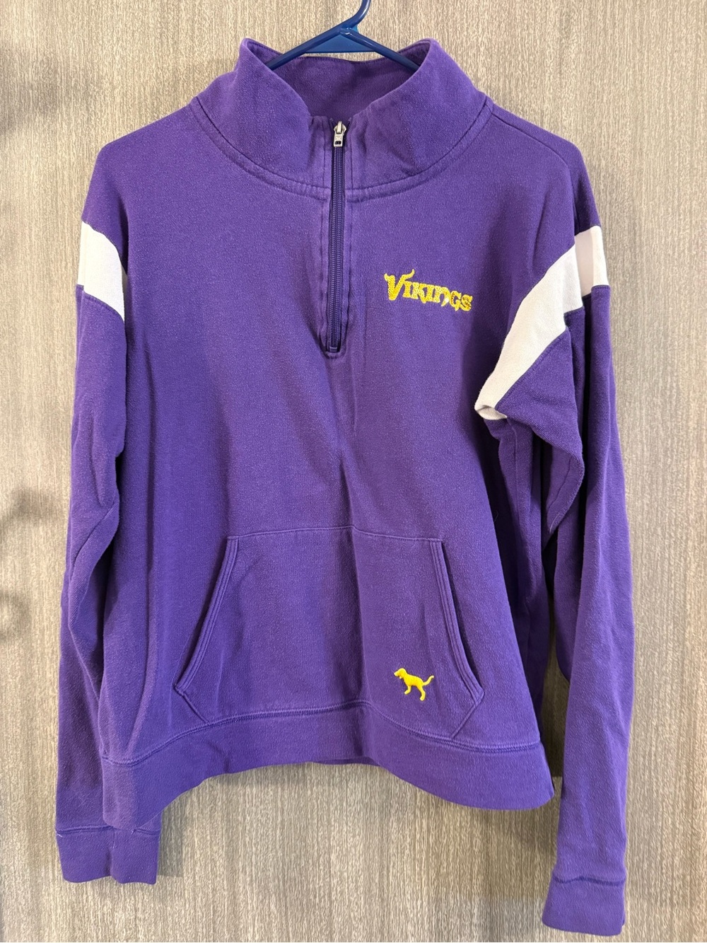 Victoria's Secret PINK Purple Pullover Hoodie with White Label